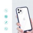 Clear 3in1 Case iPhone 11 Pro Max ütésálló hátlap, tok, átlátszó-kék
