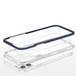 Clear 3in1 Case iPhone 12 ütésálló hátlap, tok, átlátszó-kék