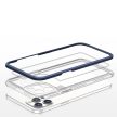 Clear 3in1 Case iPhone 12 Pro ütésálló hátlap, tok, átlátszó-kék