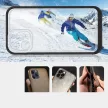 Clear 3in1 Case iPhone 12 Pro Max ütésálló hátlap, tok, átlátszó-fekete
