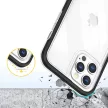 Clear 3in1 Case iPhone 12 Pro Max ütésálló hátlap, tok, átlátszó-fekete