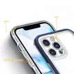 Clear 3in1 Case iPhone 12 Pro Max ütésálló hátlap, tok, átlátszó-kék