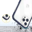 Clear 3in1 Case iPhone 12 Pro Max ütésálló hátlap, tok, átlátszó-kék