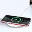 Clear 3in1 Case iPhone 12 Pro Max ütésálló hátlap, tok, átlátszó-piros