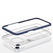 Clear 3in1 Case iPhone 13 mini ütésálló hátlap, tok, átlátszó-kék