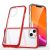 Clear 3in1 Case iPhone 13 mini ütésálló hátlap, tok, átlátszó-piros