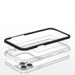 Clear 3in1 Case iPhone 13 Pro Max ütésálló hátlap, tok, átlátszó-fekete