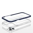 Clear 3in1 Case iPhone 13 Pro Max ütésálló hátlap, tok, átlátszó-kék