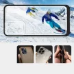 Clear 3in1 Case Samsung Galaxy S21 Plus ütésálló hátlap, tok, átlátszó-fekete