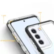 Clear 3in1 Case Samsung Galaxy S21 Plus ütésálló hátlap, tok, átlátszó-fekete