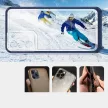 Clear 3in1 Case Samsung Galaxy S21 Plus ütésálló hátlap, tok, átlátszó-kék