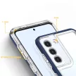 Clear 3in1 Case Samsung Galaxy S21 Plus ütésálló hátlap, tok, átlátszó-kék