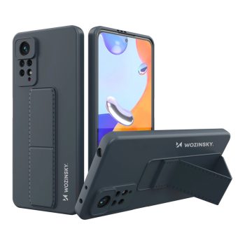   Wozinsky Kickstand Case Xiaomi Redmi Note 11 Pro szilikon hátlap, tok, sötétkék
