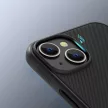 Nillkin Super Frosted Shield Pro Armor Case ütésálló tok iPhone 14 Plus hátsó borításhoz, zöld