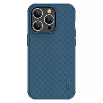   Nillkin Super Frosted Shield Pro Armor Case ütésálló tok iPhone 14 Pro Max hátsó borítás, kék