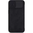 Nillkin Qin bőr Pro Case iPhone 14 Plus Holster Cover oldalra nyíló tok, fekete