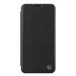 Nillkin Qin bőr Pro Case iPhone 14 Plus Holster Cover oldalra nyíló tok, fekete