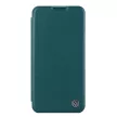 Nillkin Qin bőr Pro Case iPhone 14 Plus Holster Cover oldalra nyíló tok, zöld