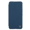 Nillkin Qin Qin Cloth Pro Case tok iPhone 14 Plus oldalra nyíló tok, kék