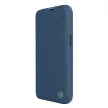 Nillkin Qin Qin Cloth Pro Case tok iPhone 14 Plus oldalra nyíló tok, kék