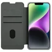 Nillkin Qin Qin Cloth Pro Case iPhone 14 Plus oldalra nyíló tok, szürke