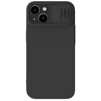   Nillkin CamShield Silky Silicone Case iPhone 14 Plus hátlap, tok, fekete