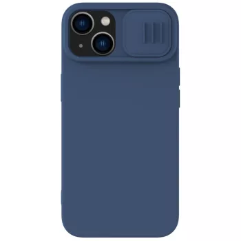   Nillkin CamShield Silky Silicone Case iPhone 14 Plus hátlap, tok, kék