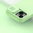 Nillkin CamShield Silky Silicone Case iPhone 14 Plus hátlap, tok, zöld
