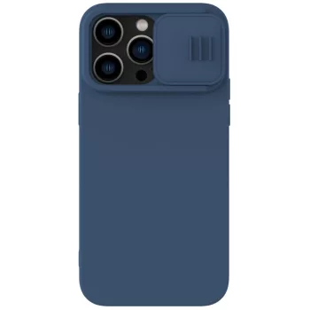   Nillkin CamShield Silky Silicone Case iPhone 14 Pro Max hátlap, tok, kék