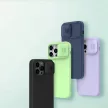 Nillkin CamShield Silky Silicone Case iPhone 14 Pro Max hátlap, tok, kék