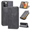 Magnet Fancy Case iPhone 12 Pro Max oldalra nyíló tok, fekete