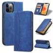 Magnet Fancy Case iPhone 12 Pro Max oldalra nyíló tok, kék