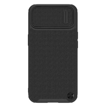  Nillkin Textured S tok iPhone 14 Plus Armor Case kamerafedéllel, fekete