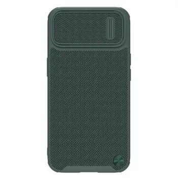   Nillkin Textured S tok iPhone 14 Plus Armor Case kamerafedéllel, zöld