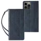 Magnet Strap oldalra nyíló tok iPhone 12 Pro Max Pouch Wallet + Mini Lanyard Pendant, kék