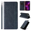 Magnet Strap oldalra nyíló tok iPhone 12 Pro Max Pouch Wallet + Mini Lanyard Pendant, kék