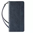 Magnet Strap oldalra nyíló tok iPhone 12 Pro Max Pouch Wallet + Mini Lanyard Pendant, kék