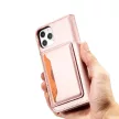 Magnet Case iPhone 12 Pro Max oldalra nyíló tok, rózsaszín