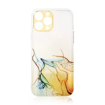   Marble Case iPhone 12 Pro Max szilikon hátlap, tok, átlátszó-mintás