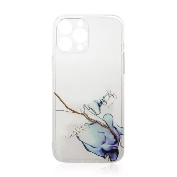   Marble Case iPhone 12 Pro Max szilikon hátlap, tok, átlátszó-mintás