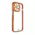 Fashion Case tok iPhone 12 Pro Max, Gold Frame Gel Cover, piros