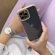 Fashion Case tok iPhone 12 Pro Max, Gold Frame Gel Cover, piros