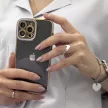 Fashion Case tok iPhone 12 Pro Max, Gold Frame Gel Cover, piros