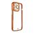 Fashion Case tok iPhone 13 Pro Max, Gold Frame Gel Cover, piros