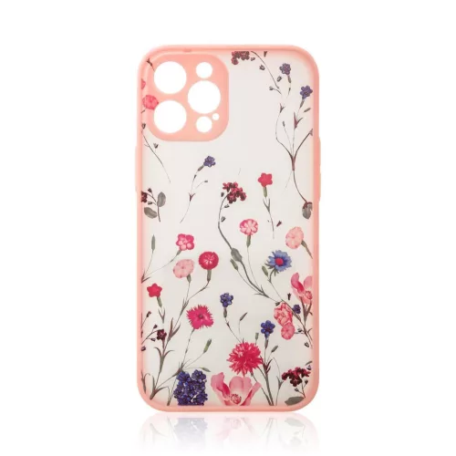 Design tok iPhone 12 Pro Max virág, rózsaszín