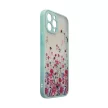 Design tok iPhone 12 Pro Max virág tok, kék