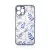 Design tok iPhone 12 Pro Max virág tok, sötétkék