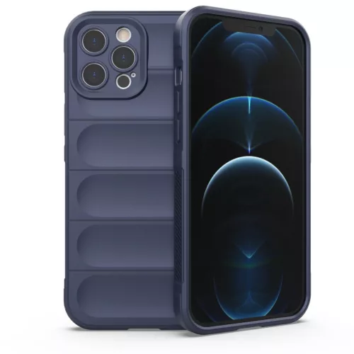 Magic Shield ütésálló hátlap, tok iPhone 12 Pro Max, sötétkék