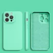 Silicone case hátlap, tok iPhone 14 Plus, mentazöld, zöld