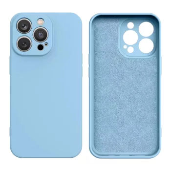 Silicone case hátlap, tok iPhone 14 Plus, kék